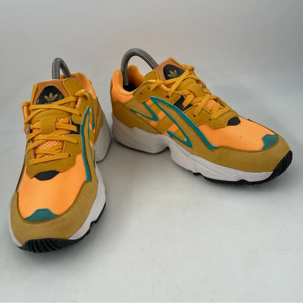 Adidas Unisex Kids Yung 96 Chasm- SZ 5 Youth -Yellow Shoes Sneakers